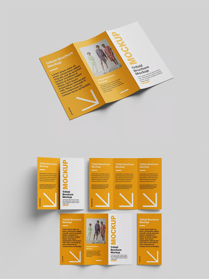Trifold Brochure Mockup