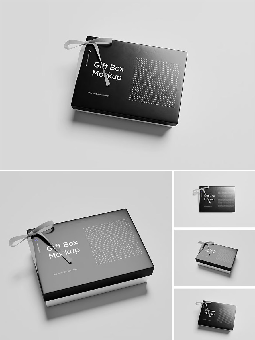 Best Gift Box Mockup
