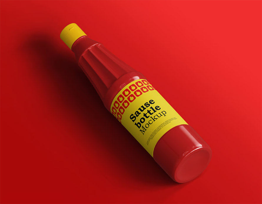 Sauce Bottle Mockup