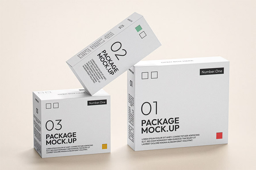 Packaging Boxes Mockup