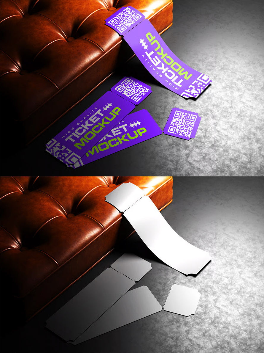 Creative Ticket Mockups
