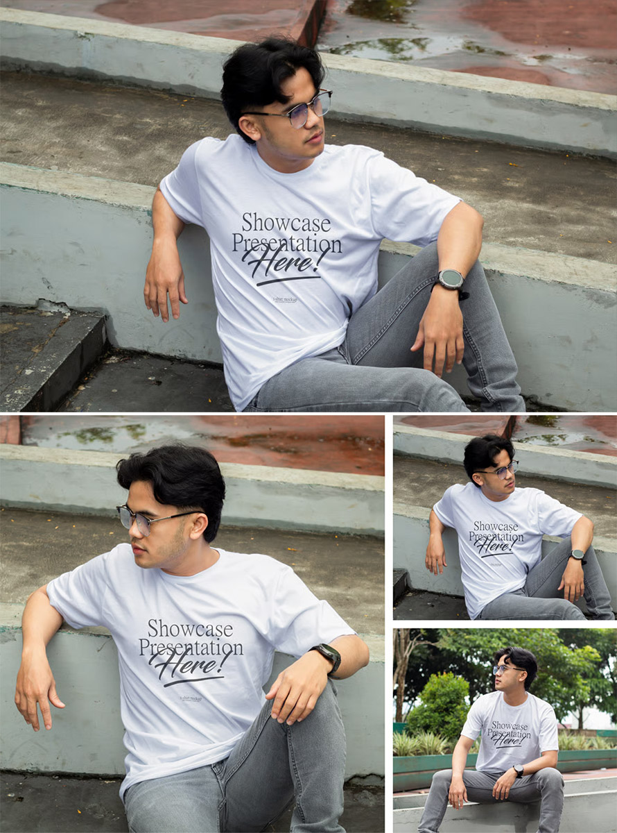 Outdoor View T Shirt Mockup