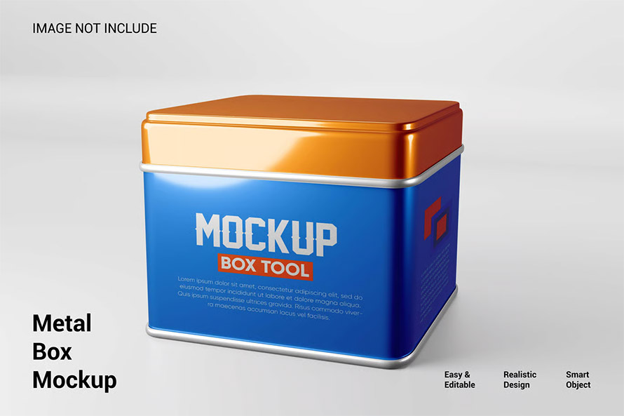 Metal Box Mockup