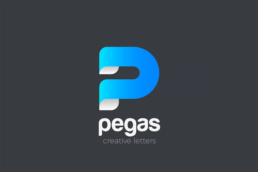 Logo P Letter abstract Corporate