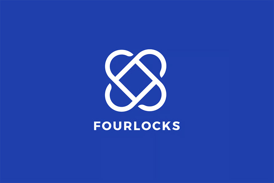 Four Locks Logo Template