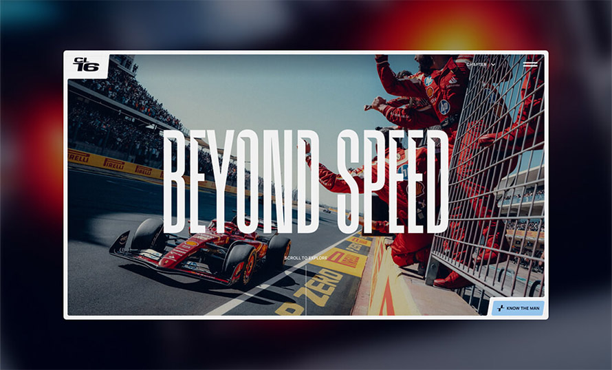 Charles Leclerc Website Design