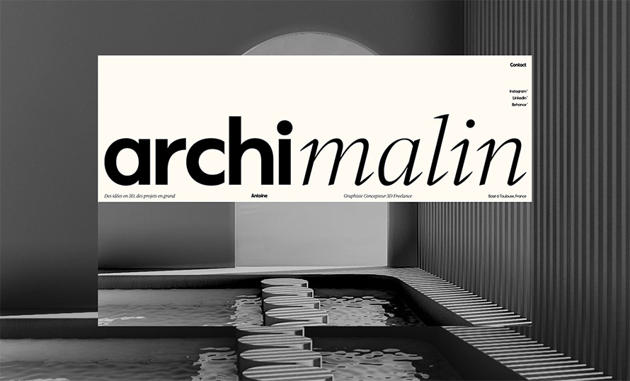 Archi Malin Studio Website Design