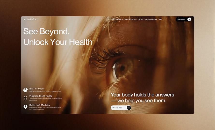 MyHealthPrac Website Design