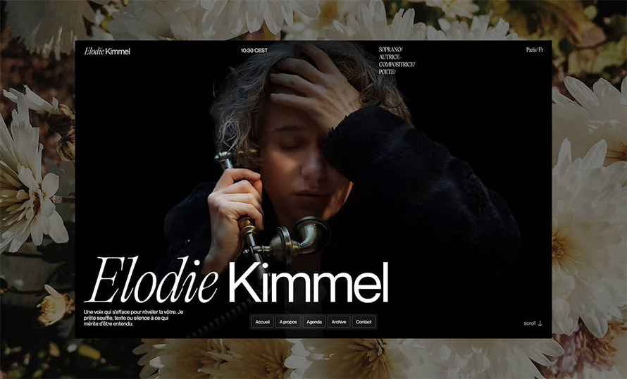 Elodie Kimmel Website Design