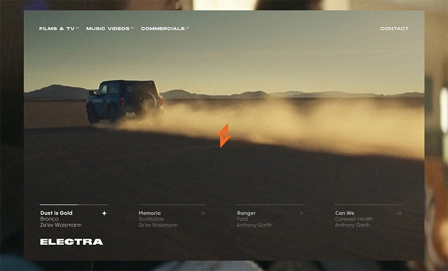Electra Filmworks Website Desig