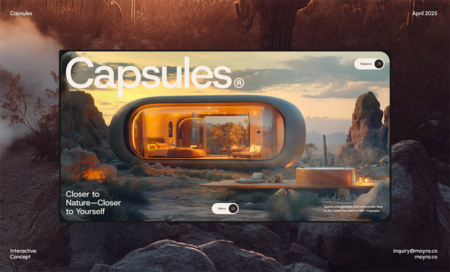 Capsules Website Design