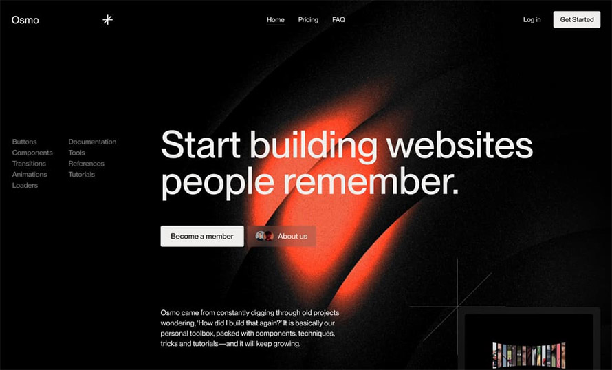 Osmo Website Design