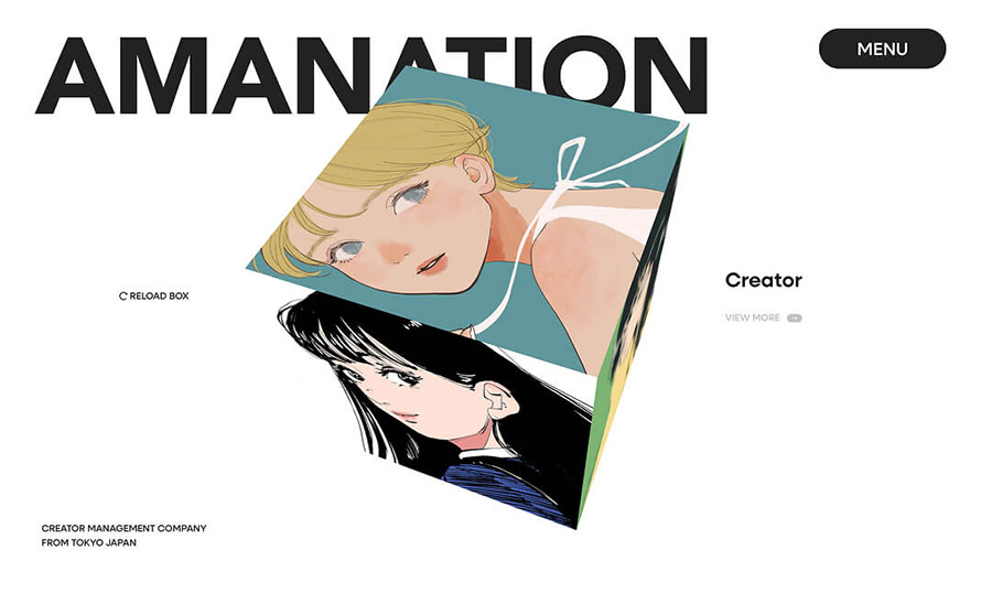 AMANATION Website Design
