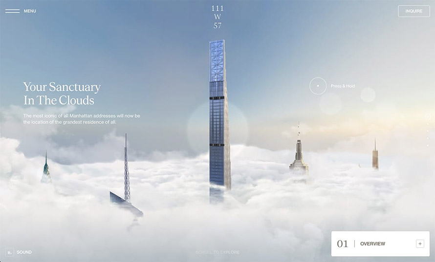 Above the Clouds Website Design