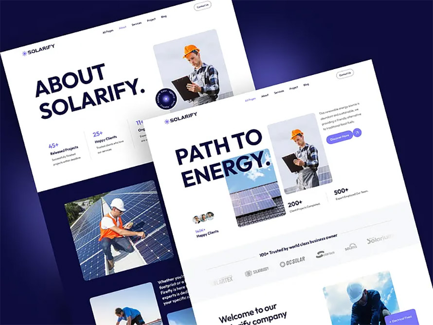 Solarify Free Framer Template