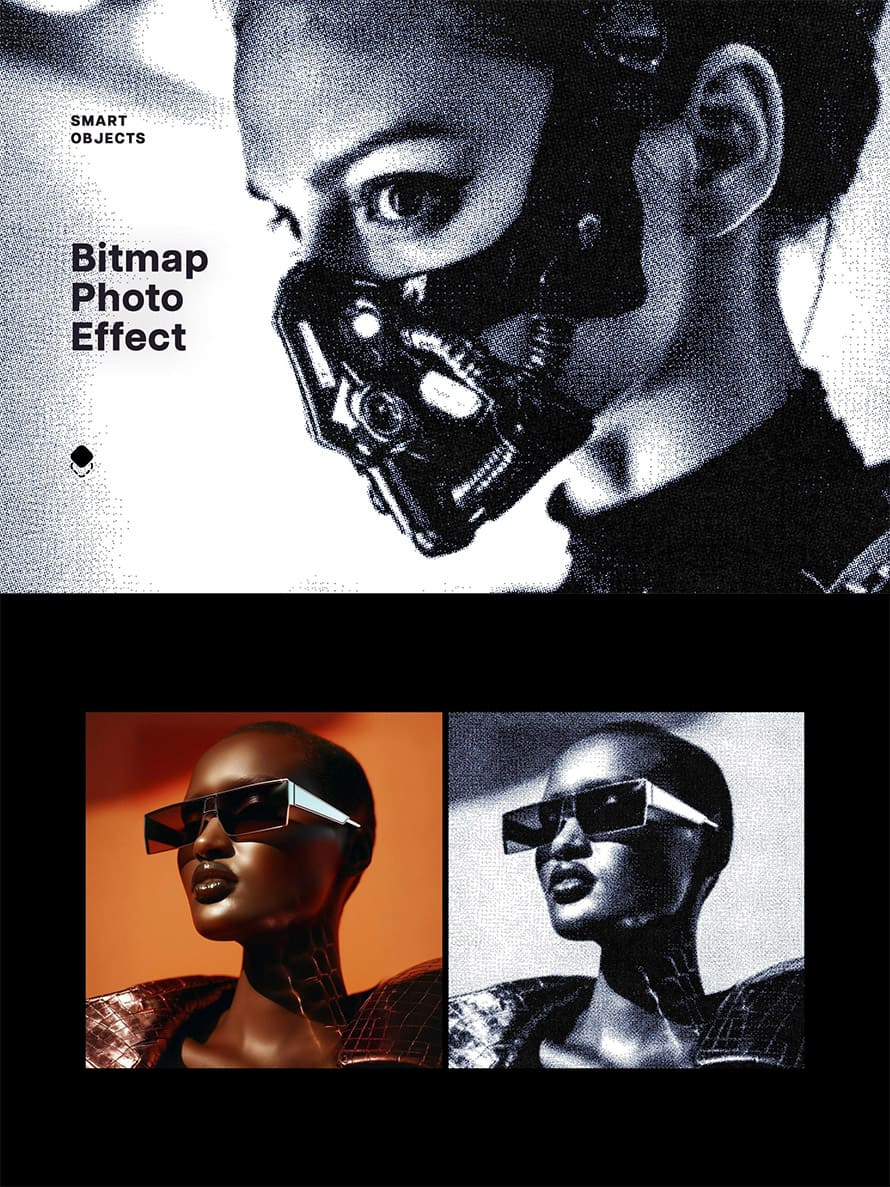 Dithering Bitmap Photo Effect