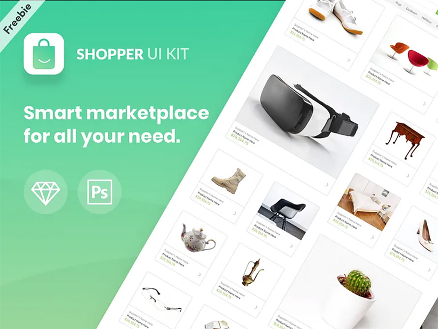 Shopper Ui Kit Freebie