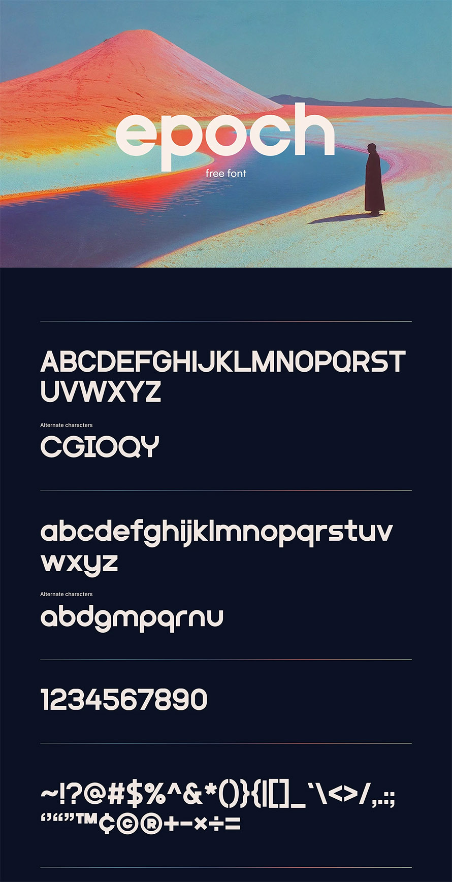 Free Geometrical Sans Serif Font