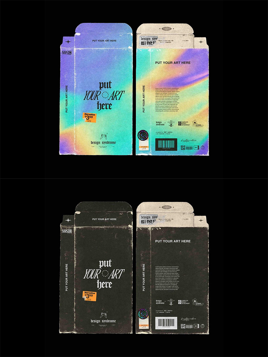 Free VHS Sleeve Mockup PSD