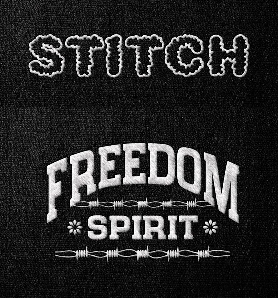 Stitches Embroidery Effect