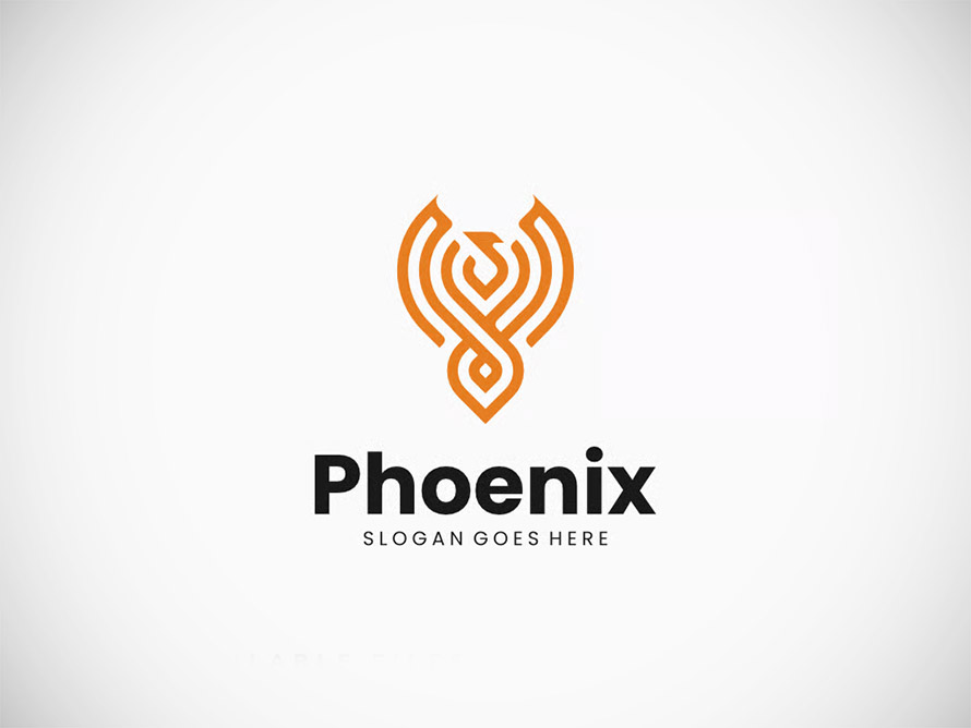 Phoenix Simple Mascot Logo