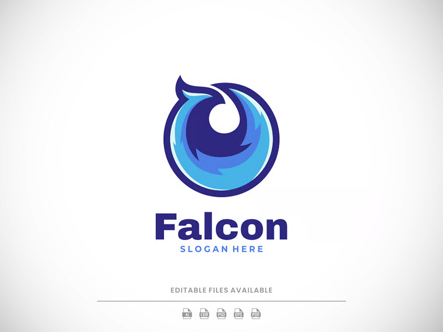 Falcon Simple Mascot Logo