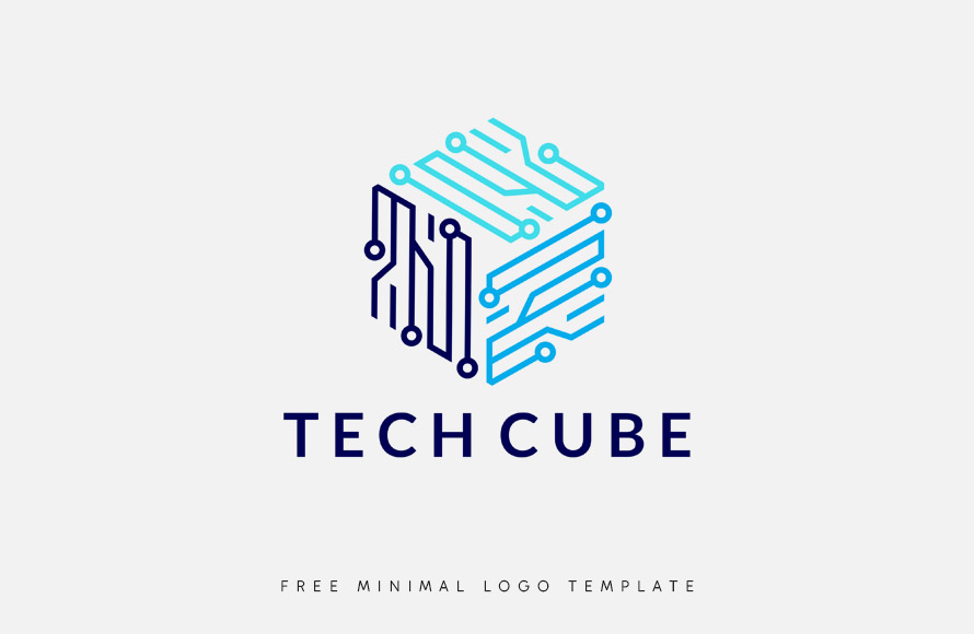 Free Minimal Tech Logo Template