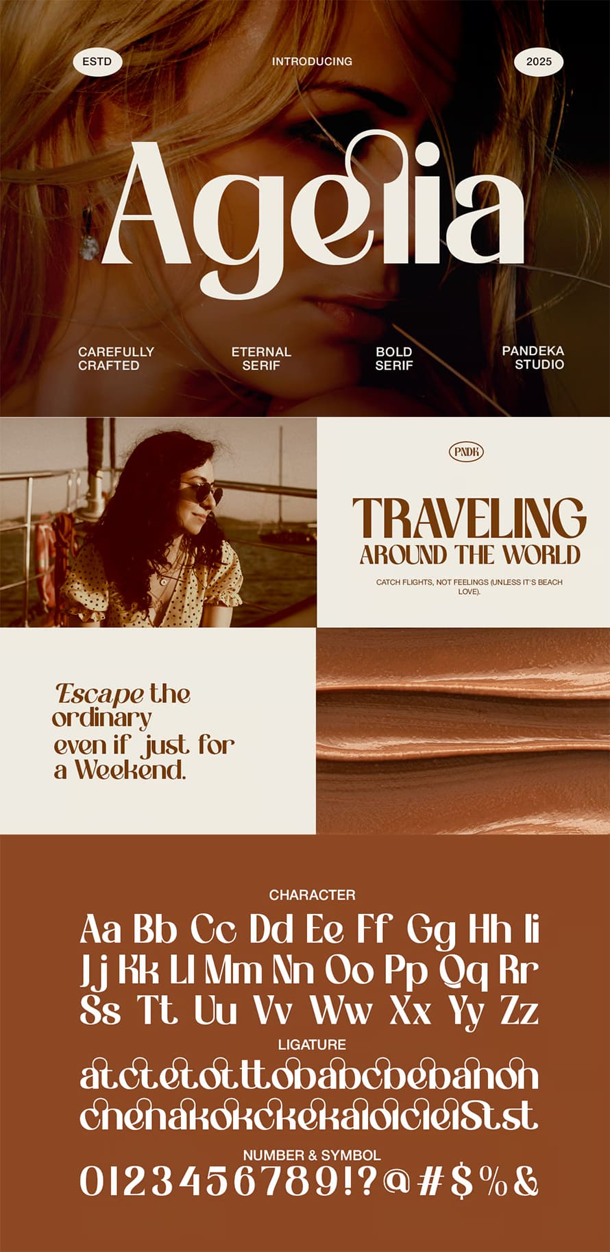 Elegant Ligature Serif Typeface