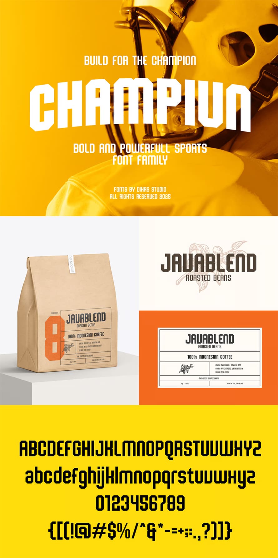 Bold And Powerful Sports Font