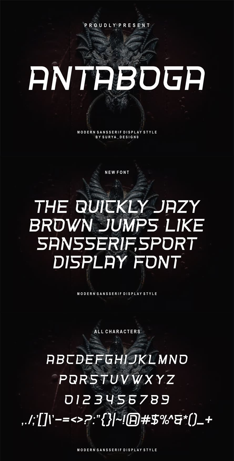 Antaboga Sans Serif Display Font
