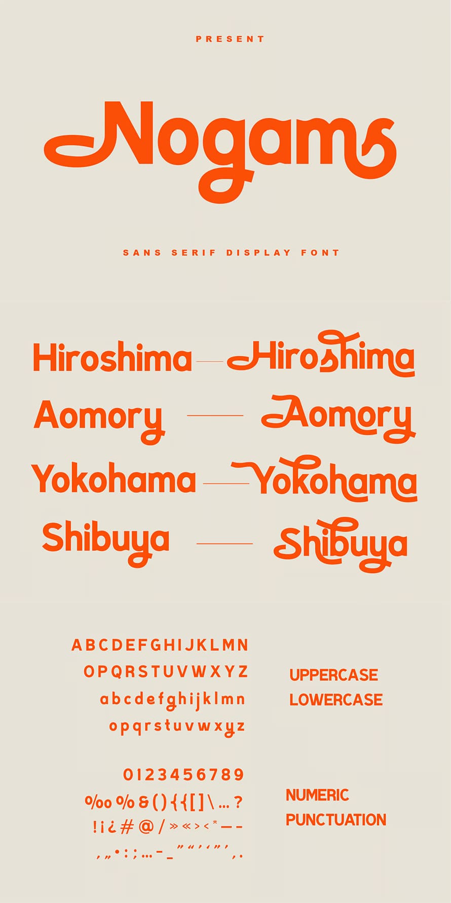 Nogams Sans Serif Font
