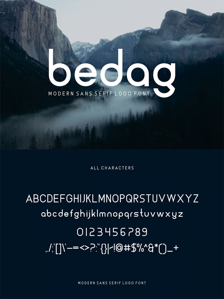 Bedag Modern Sans Serif Font