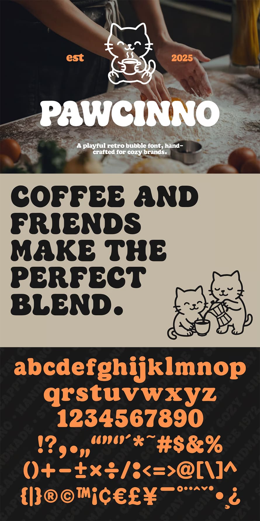Playful Retro Bubble Font