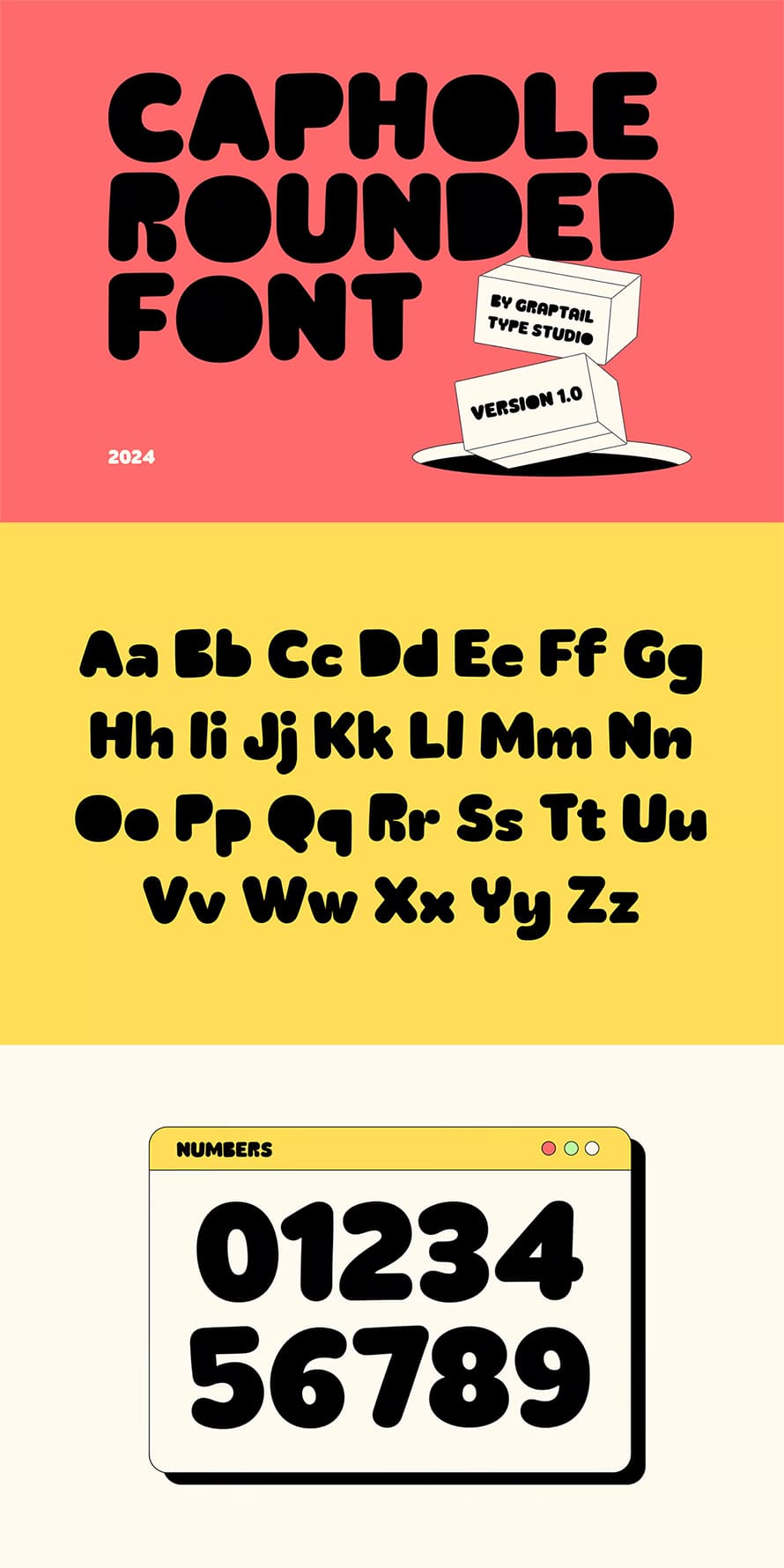 Caphole Chunky Bold Font