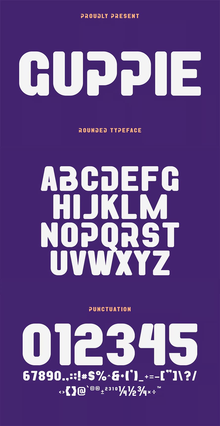 Guppie Rounded Logo Font