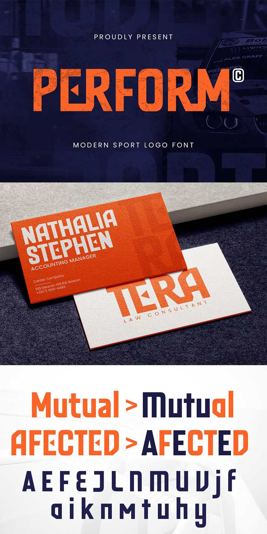 Perform Modern Sport Logo Font