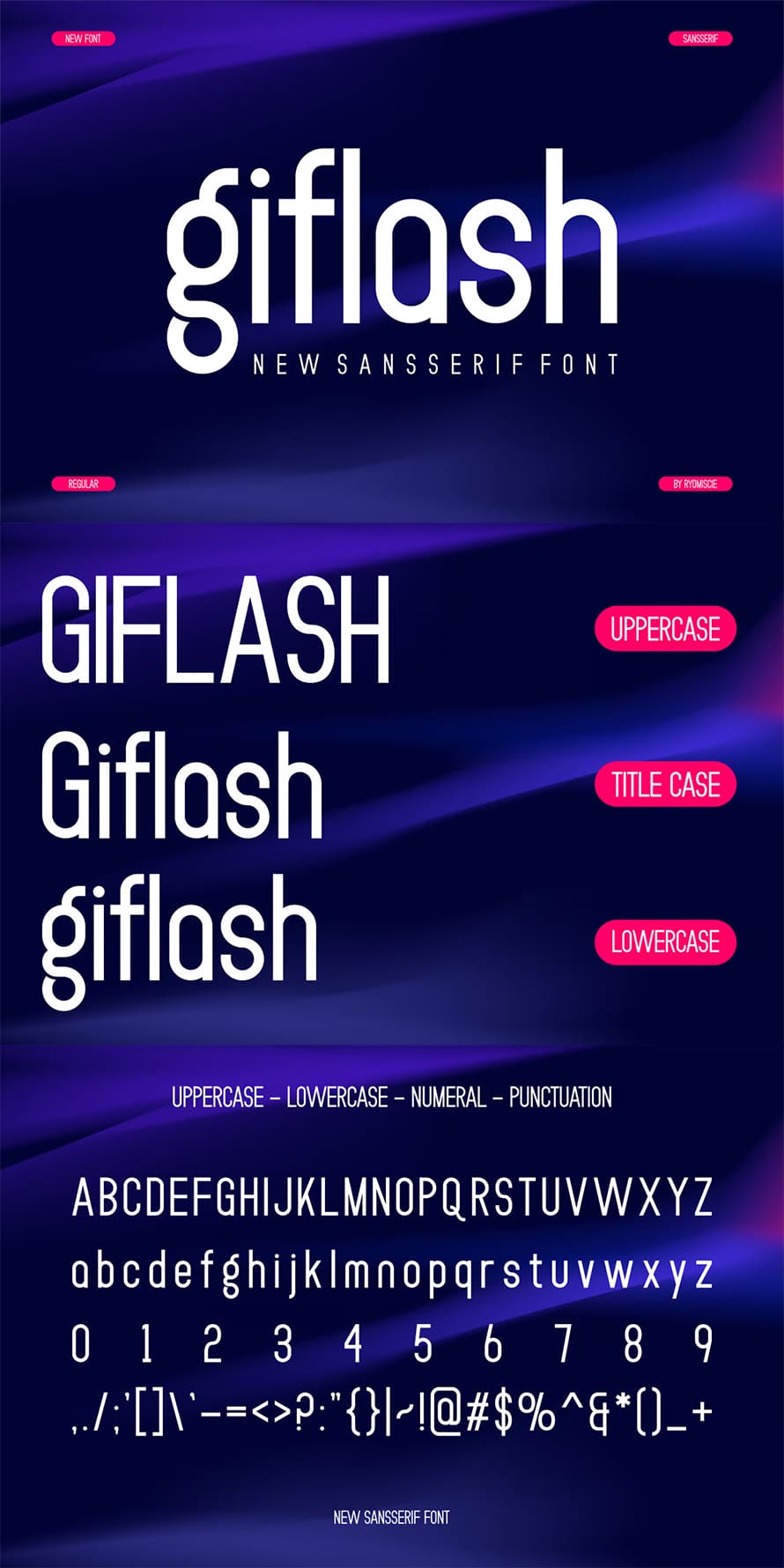 Giflash Sans Serif Font