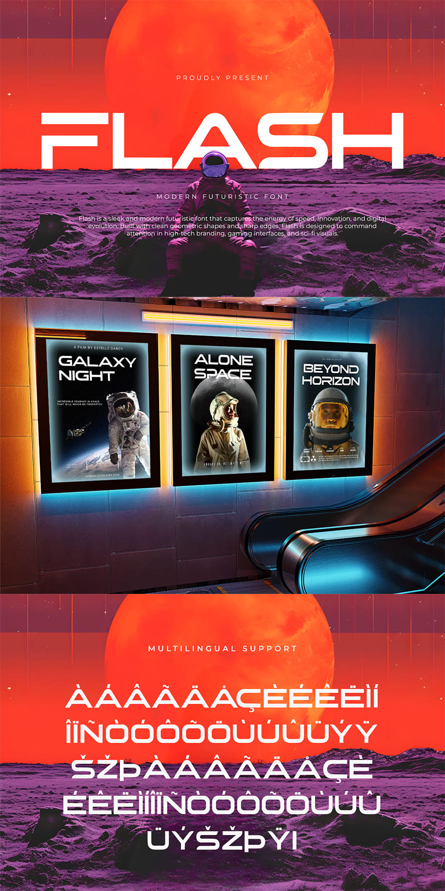 Flash Modern Futuristic Font