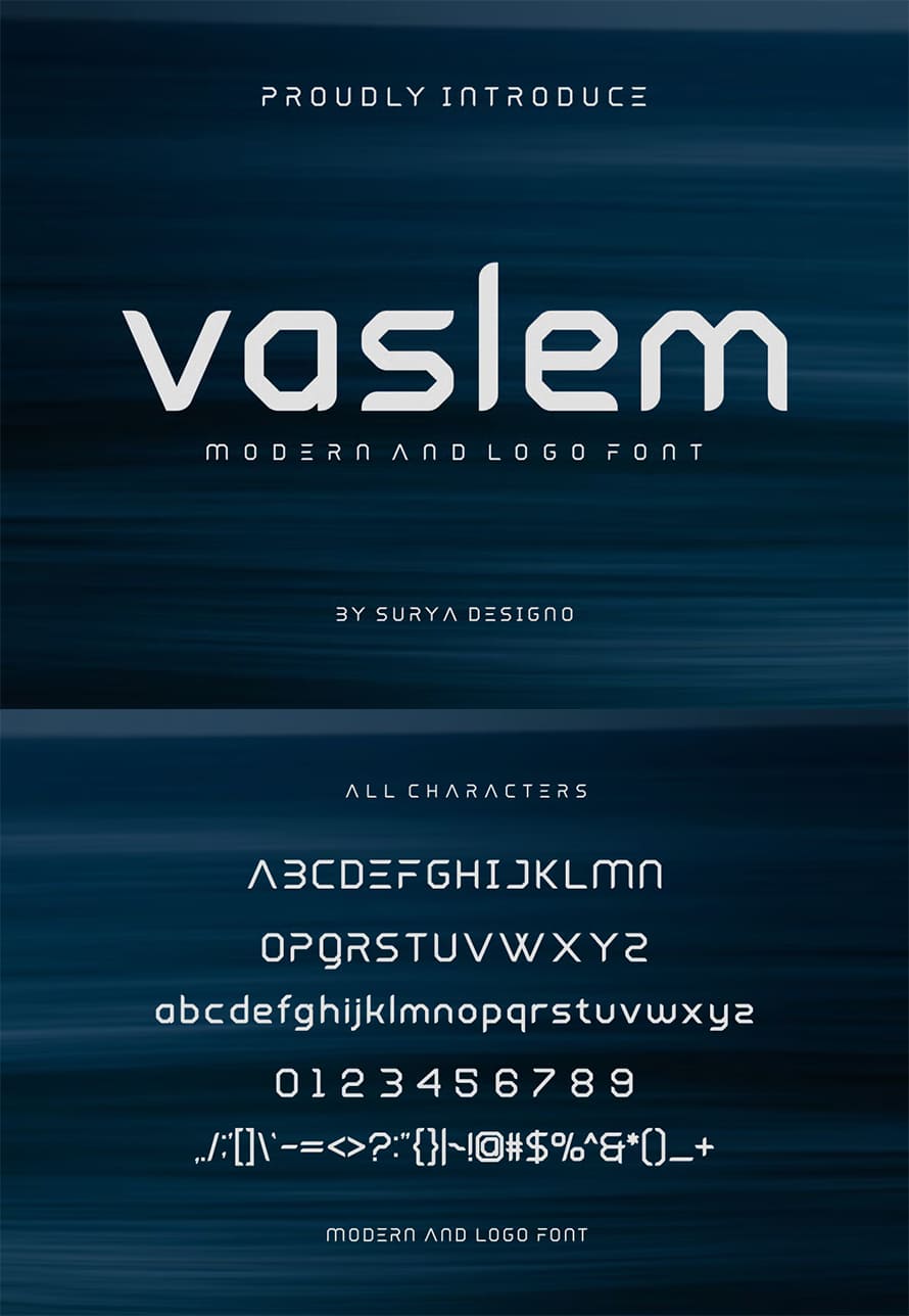 Vaslem Modern Font