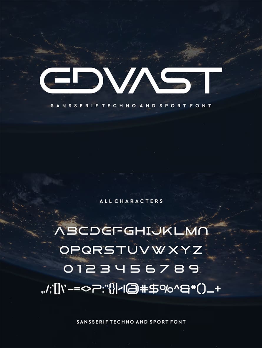 Edvast Modern Font