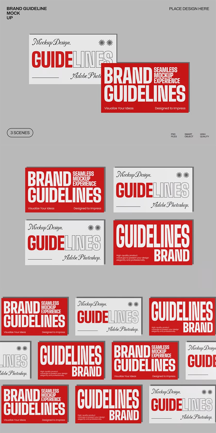 Simple Brand Guidelines Mockup