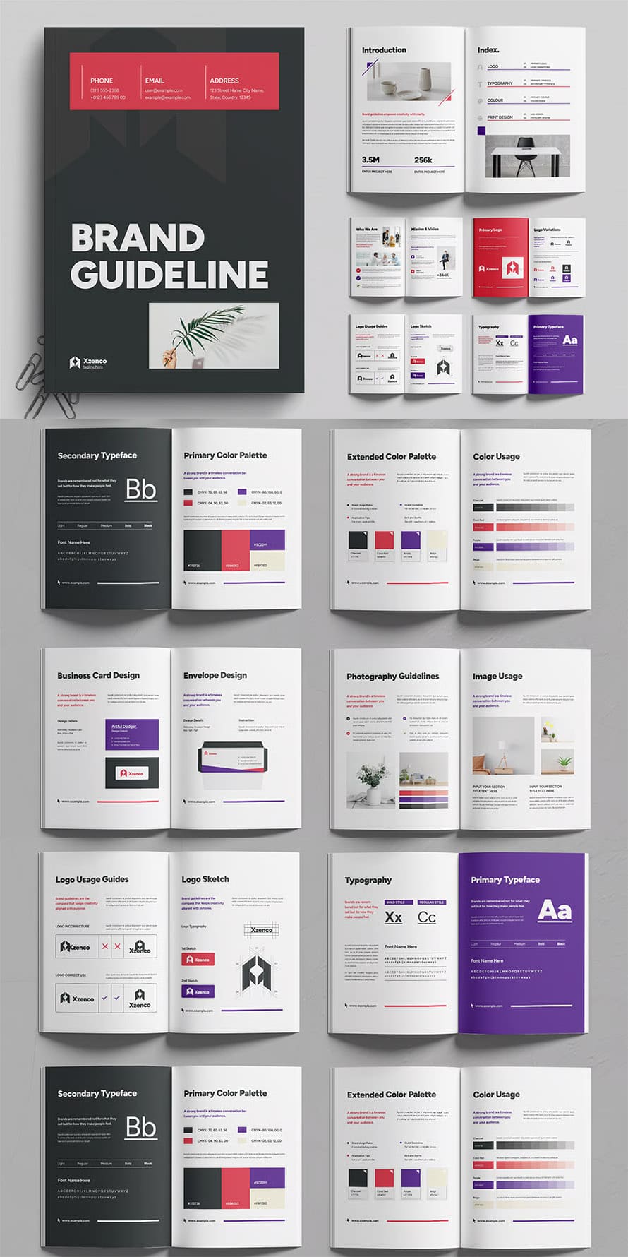 Creative Brand Guideline Book Template