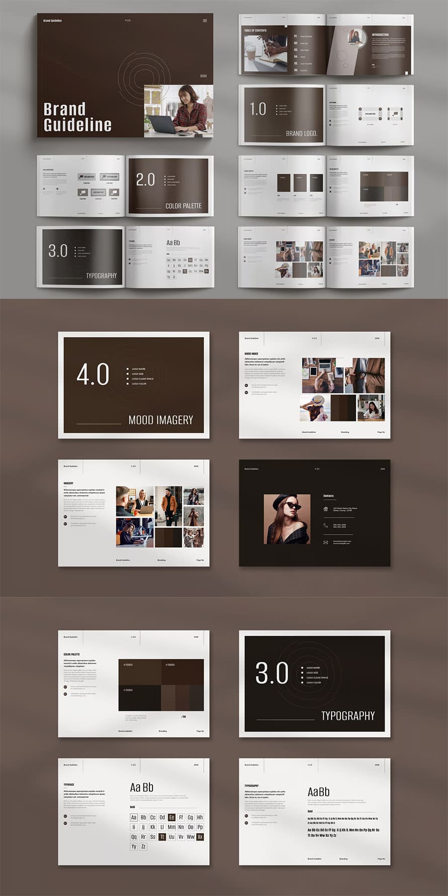Brand Guideline Template Leyout