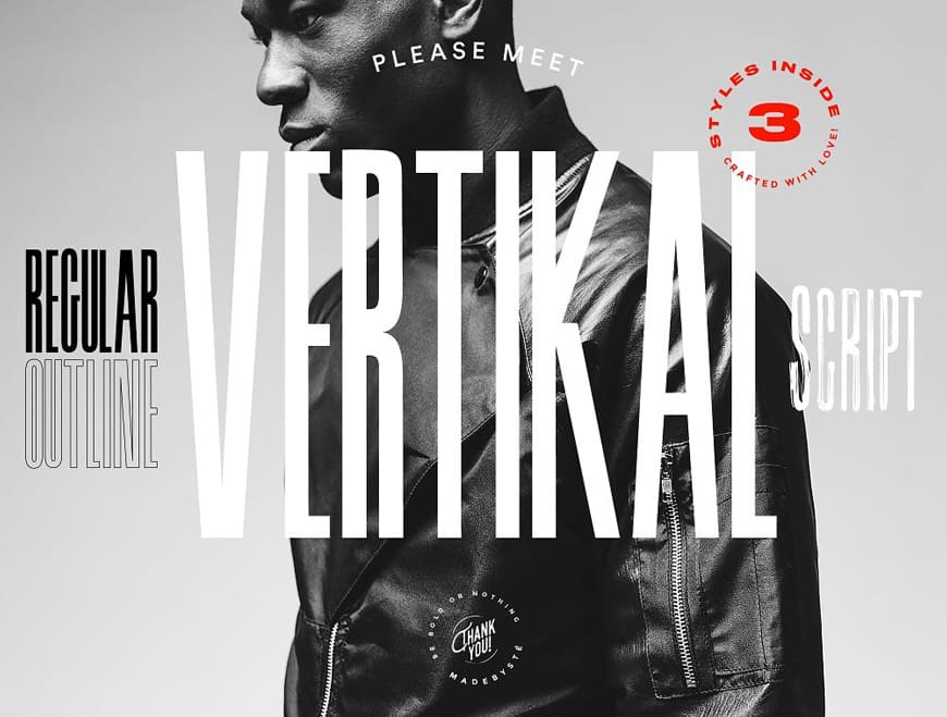 Vertikal Condensed Font