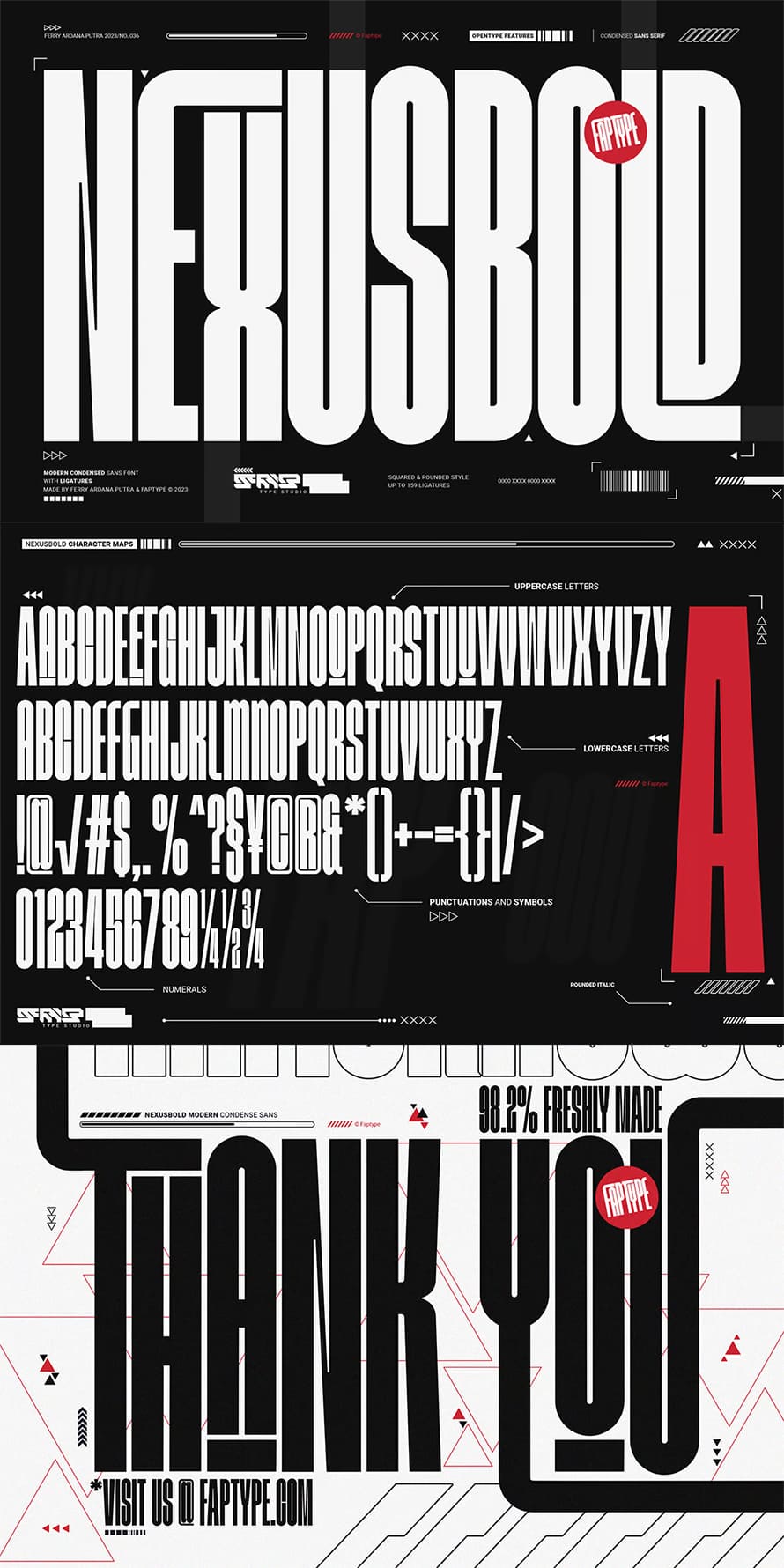 Nexusbold Ultra Condensed Sans Font