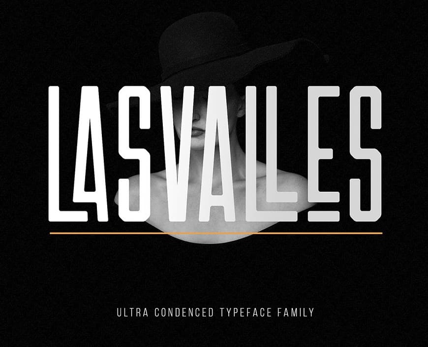 Las Valles Ultra Condensed Font