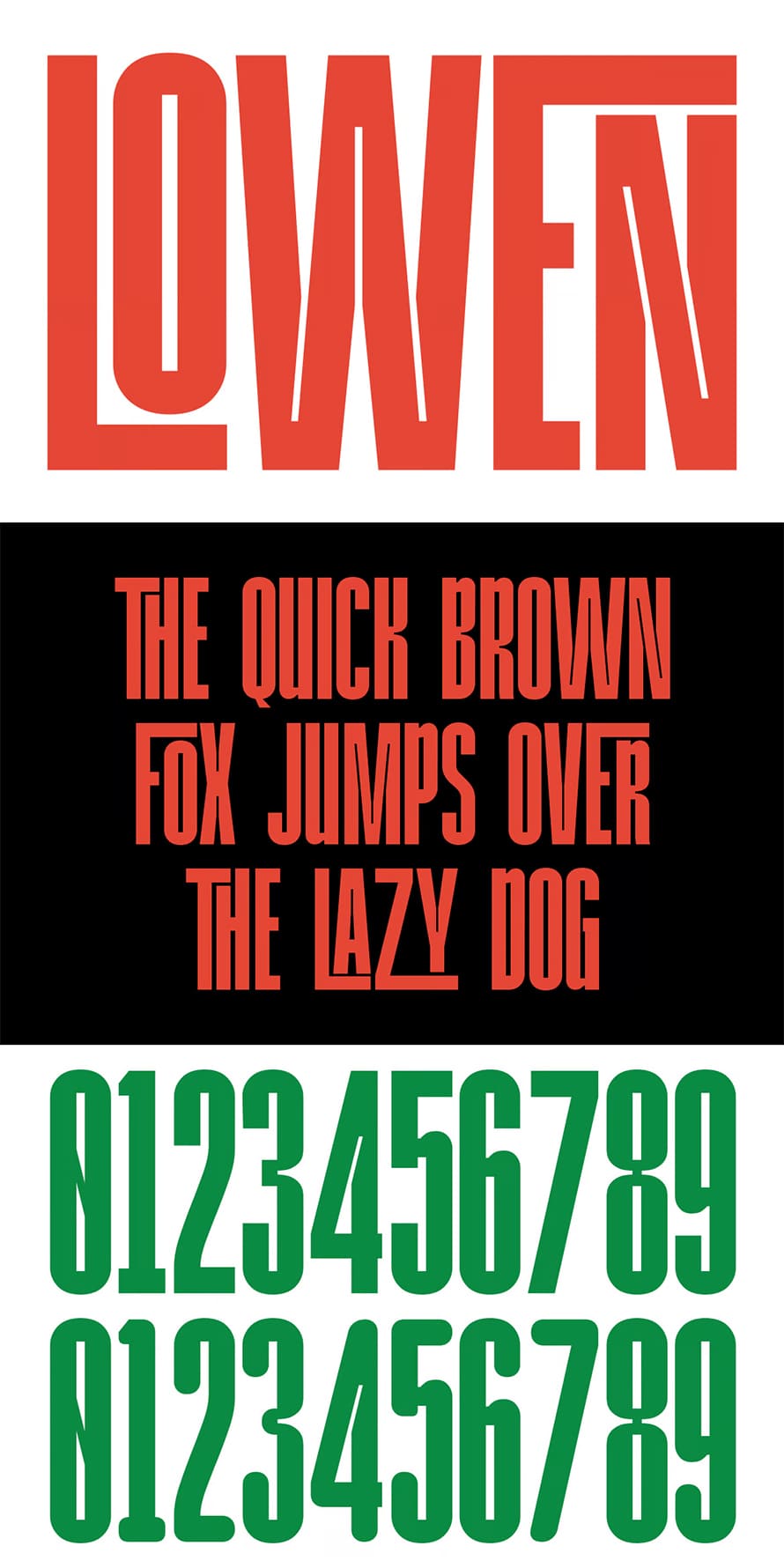 Lowen Condense Sans Serif Typeface