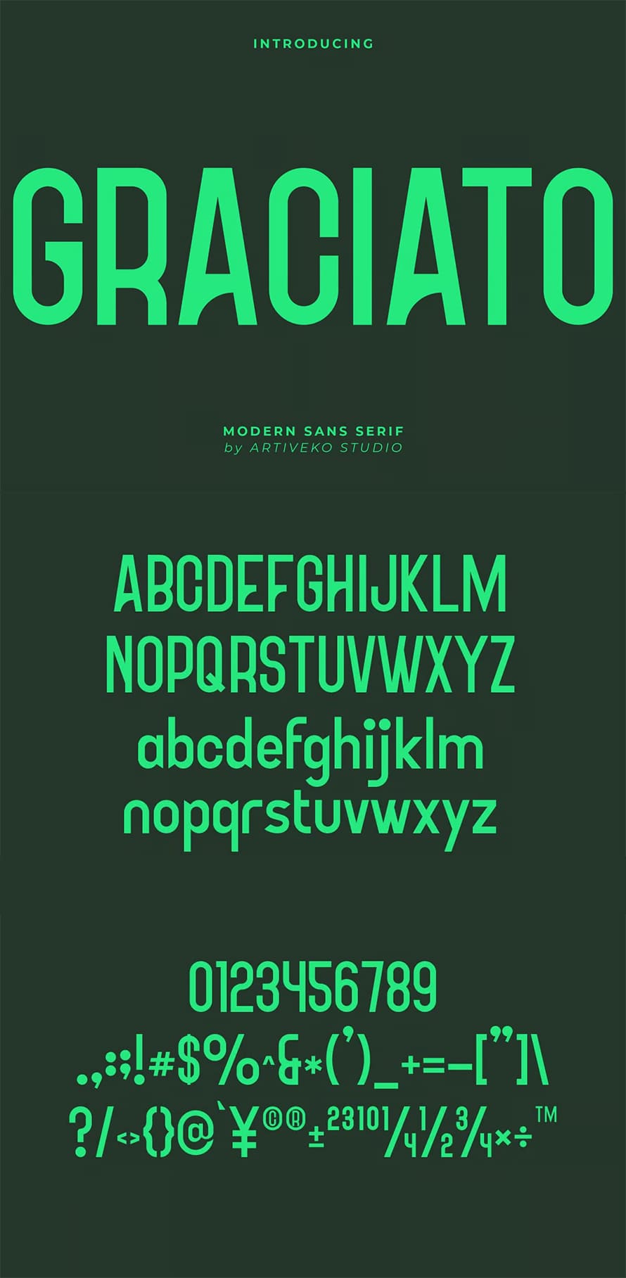 Graciato Condensed Sans Font