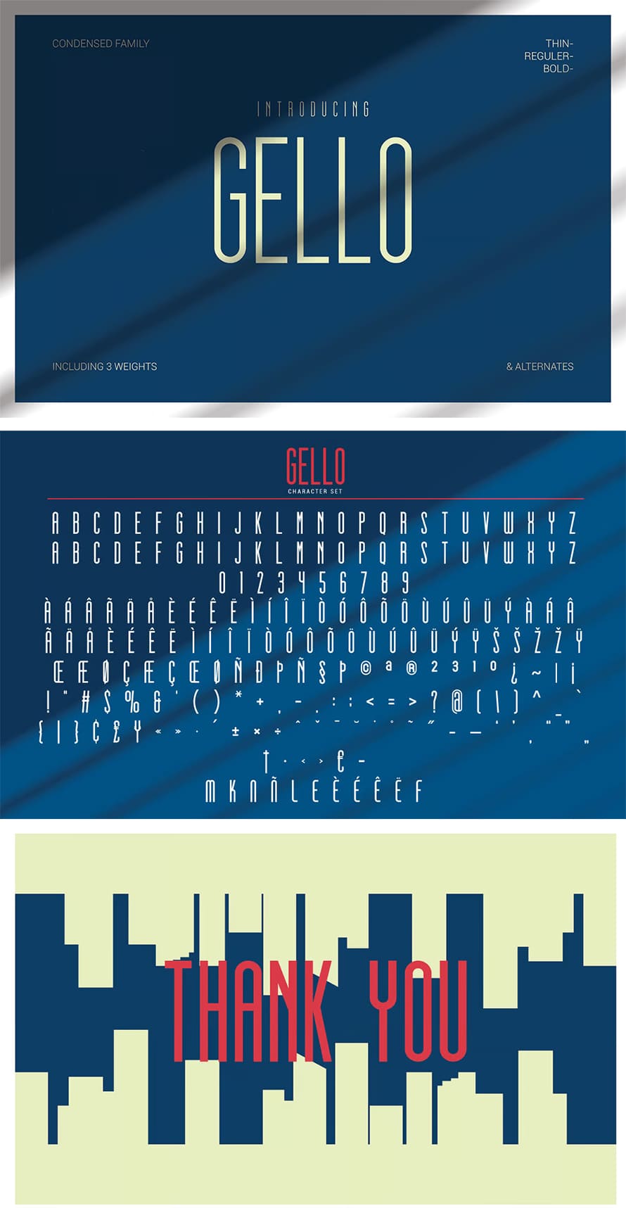 Gello Ultra Slim Font
