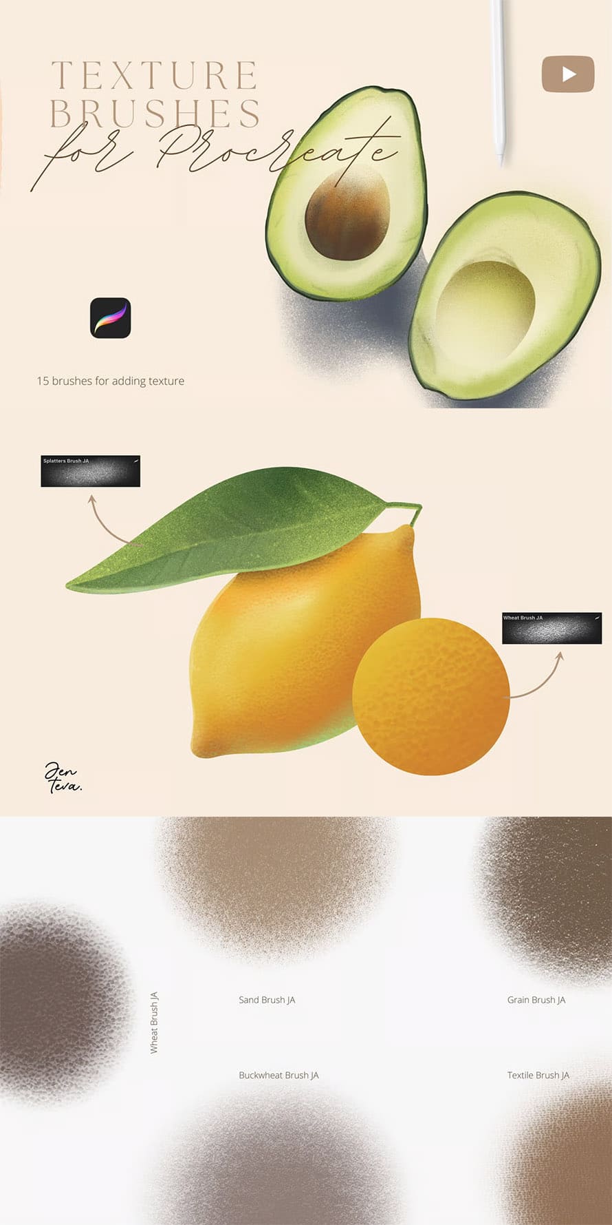 Texture Brushes for Procreate